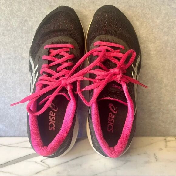 Asics Women’s 33-M Running Shoe Athletic Sneakers Black Pink size 6.5 - Picture 7 of 10